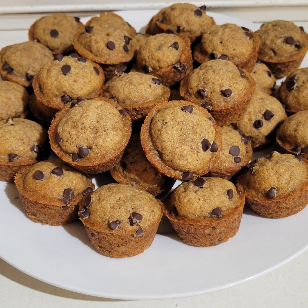 Mini Banana & Chocolate Chip&nbsp;Muffins